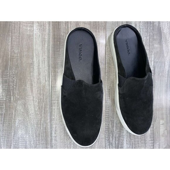 Vince Warren Platform Sneaker Black Suede Garvey-2 Sneaker Size 7,5 - Picture 3 of 8